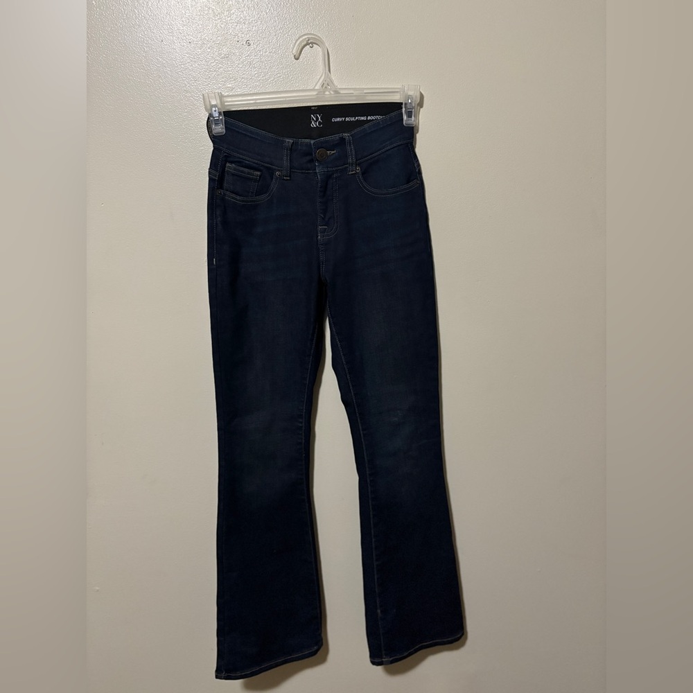 New York & Company Deep Indigo Boot Cut Jeans